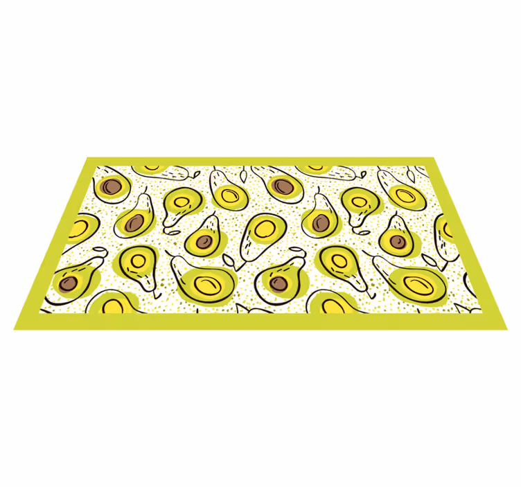 Piso de cerâmica padrão abacate - TenStickers