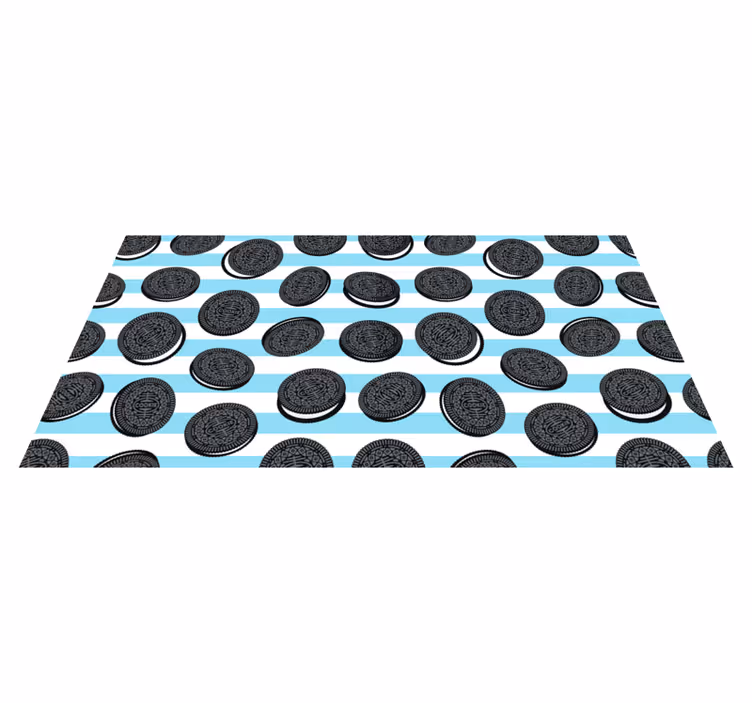 Piso de cerâmica padrão oreo - TenStickers