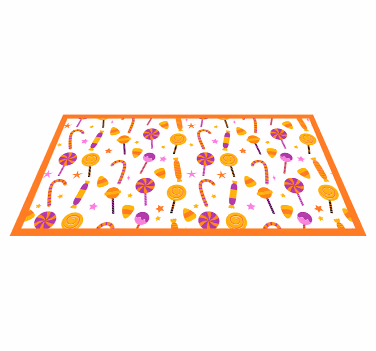 Tapete vinílico cozinha design de doces coloridos - TenStickers