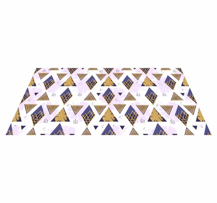 Tapete vinílico geométricas motivo triangular de mármore - TenStickers