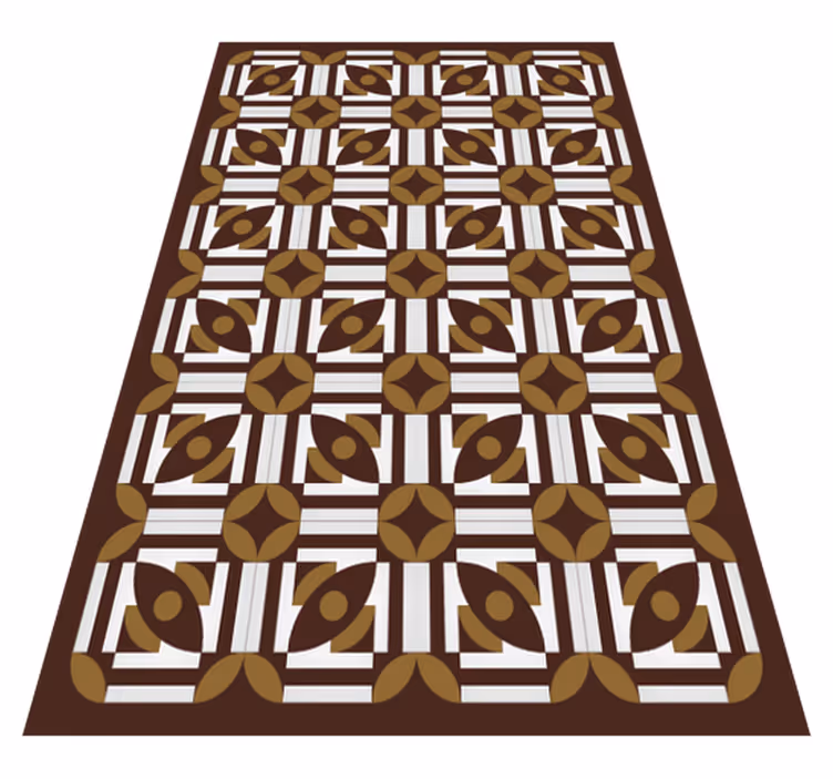 Tapete vinílico azulejos arranjo geométrico - TenStickers