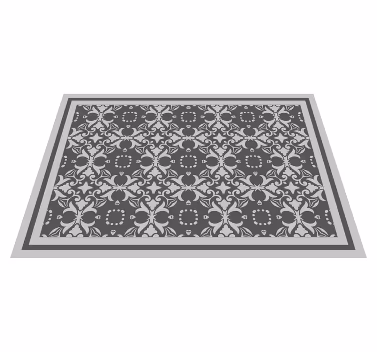 Tapete vinílico cozinha design de azulejos vitorianos - TenStickers