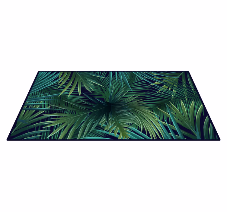 Tapete vinílico natureza tela de folhas tropicais - TenStickers