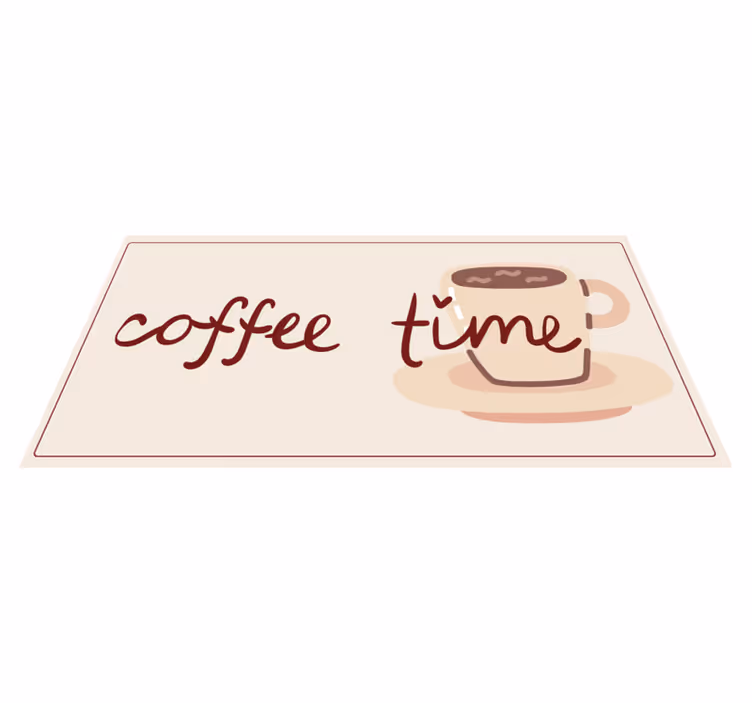 Tapete vinílico cozinha xícara de café - TenStickers