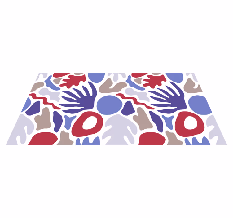 Tapete vinílico minimalista padrão de forma abstrata - TenStickers