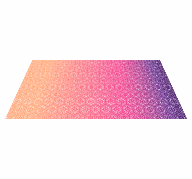 Tapete vinílico geométricas arranjo hexagonal rosa - TenStickers