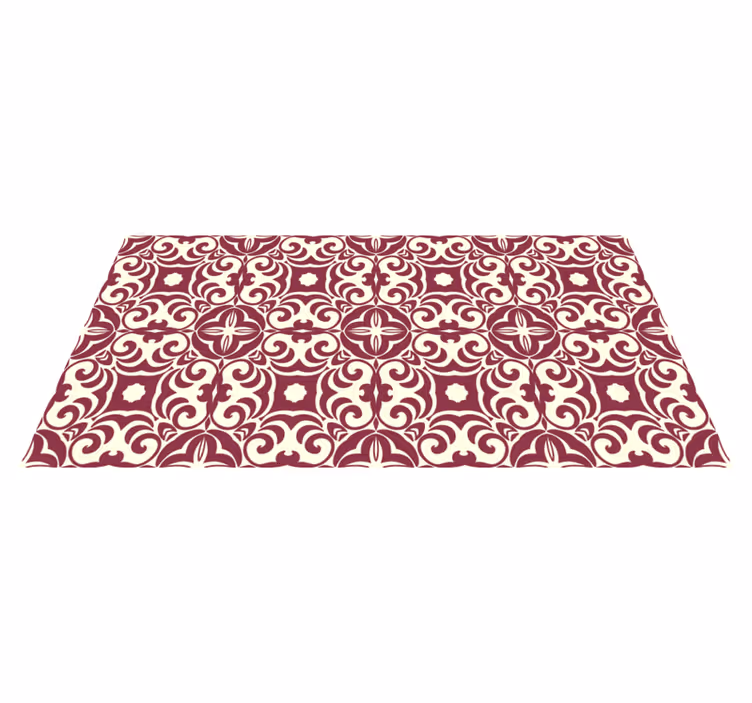Tapete vinílico quarto conceito floral intrincado - TenStickers