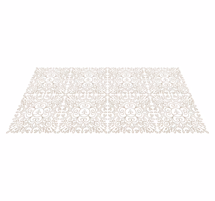 Tapete em vinil infantil conceito de contorno floral - TenStickers