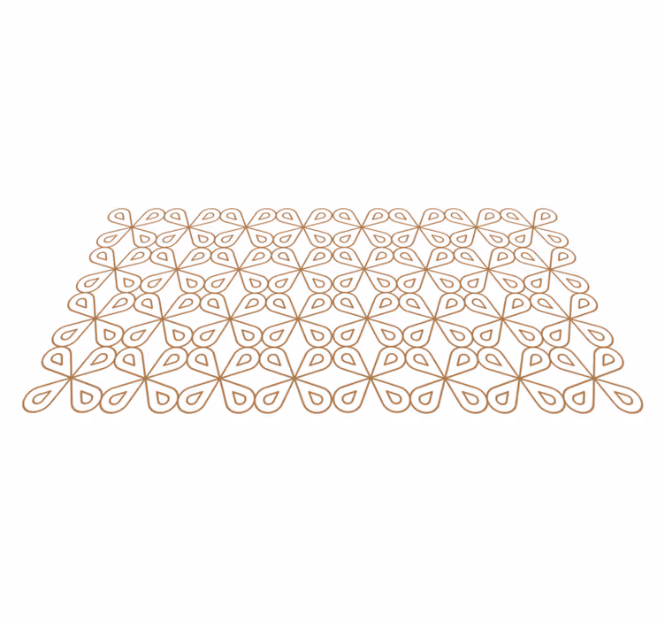 Tapete vinílico azulejos motivo sutil de folha - TenStickers