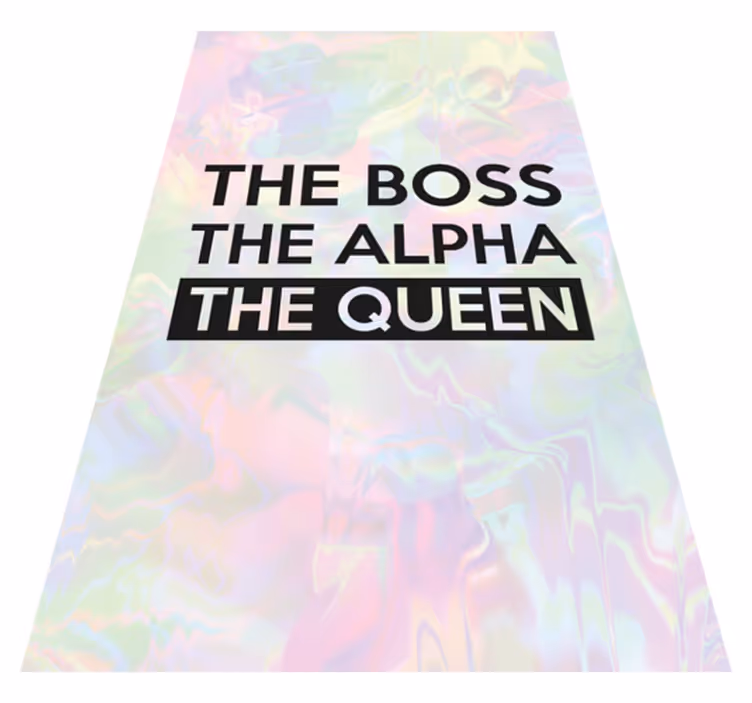 Tapete vinílico com nome frase motivacional personalizada - TenStickers
