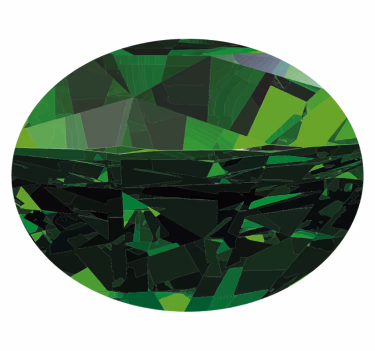 Tapete vinílico texturas facetas verdes geométricas - TenStickers