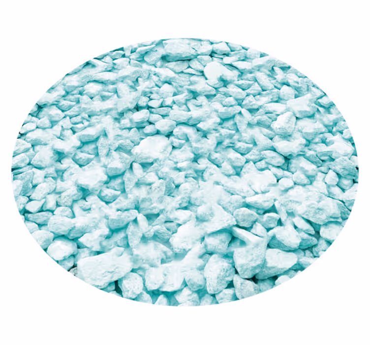 Tapete vinílico de pedras design em tons de menta - TenStickers