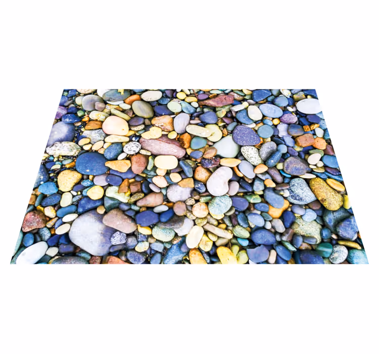 Tapete vinílico de pedras design de mosaico realista - TenStickers