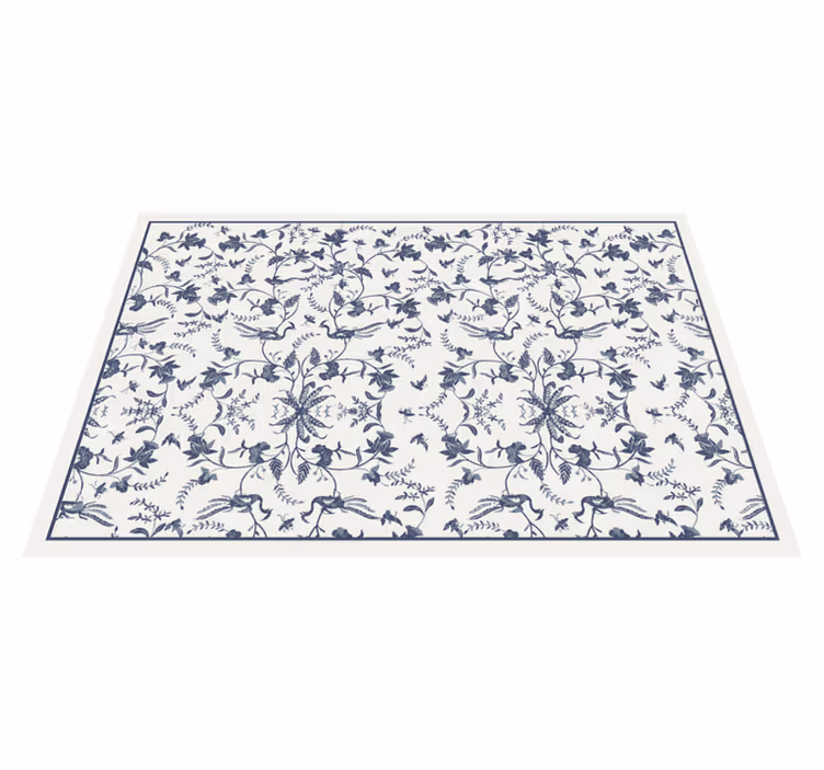 Tapete vinílico para gabinete Estampa floral - TenStickers