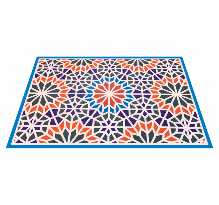 Tapete vinílico mosaico geométrico intrincado - TenStickers