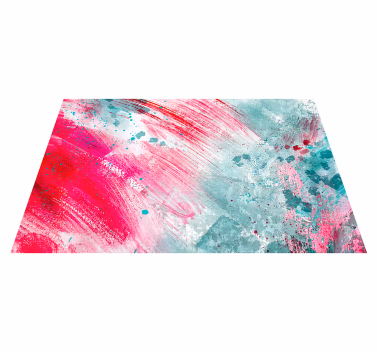 Tapete vinílico moderno respingos de cores - TenStickers