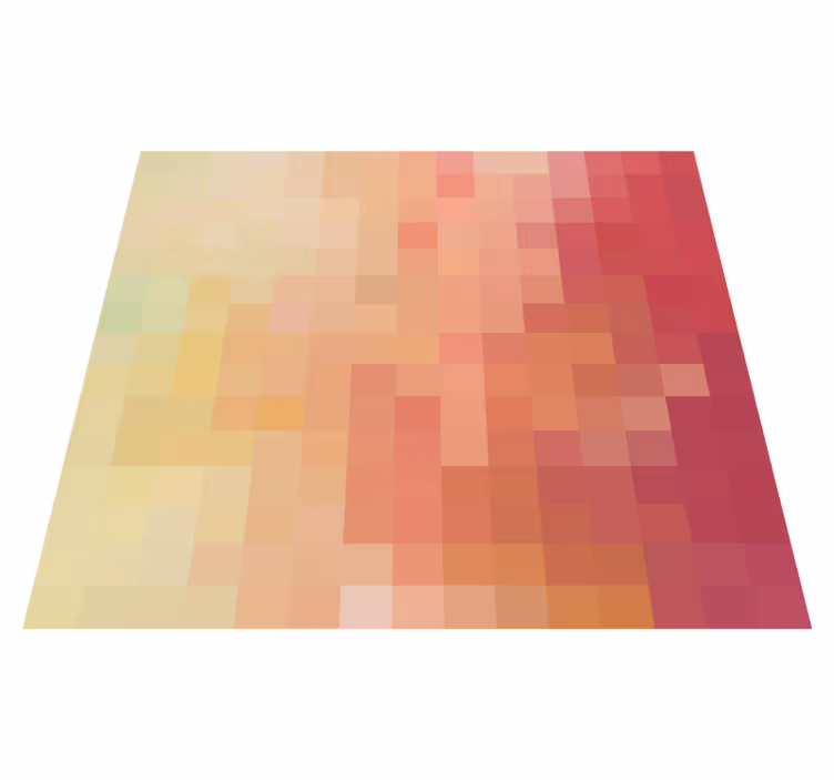 Tapete vinílico geométricas padrão degradê vermelho - TenStickers