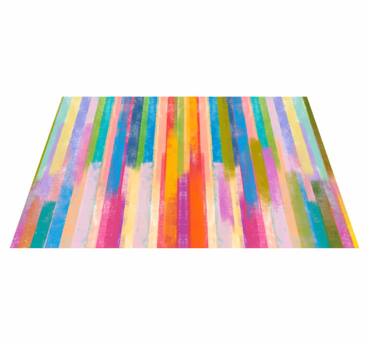 Tapete de vinil mosaico com pinceladas multicoloridas - TenStickers