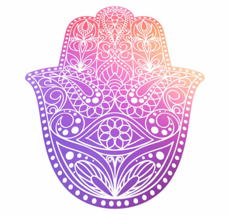 Tapete vinílico de mandala desenho à mão - TenStickers