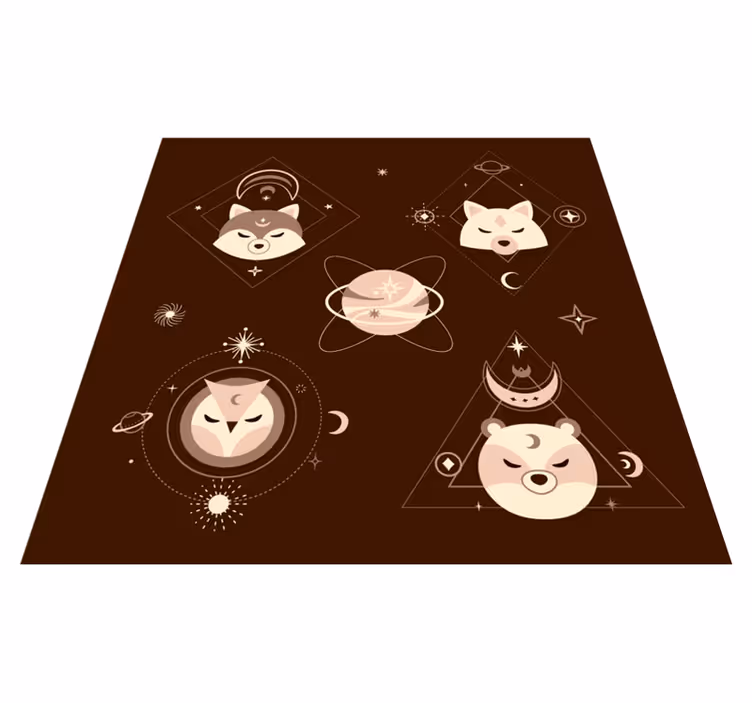 Tapete de vinil nordic wolf kids - TenStickers