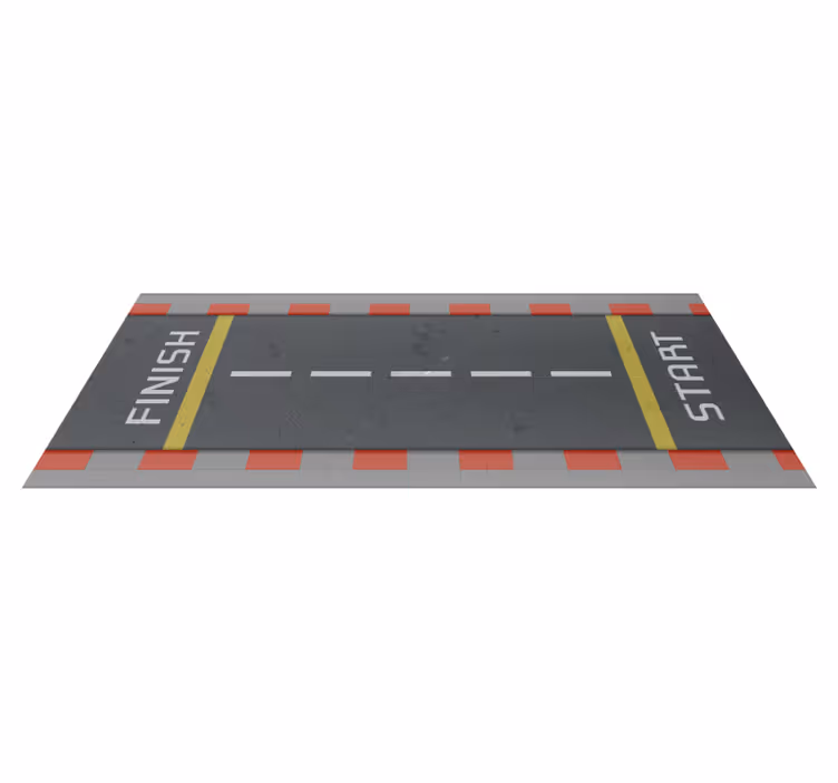 Tapete de estrada de circuito de corrida várias cores - TenStickers