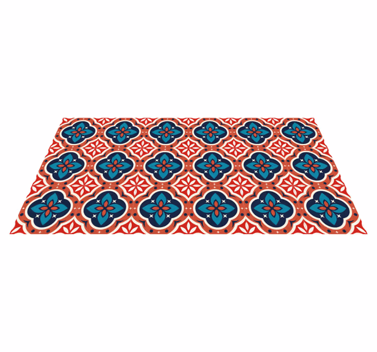 Tapete vinílico mosaico motivação botânica vibrante - TenStickers