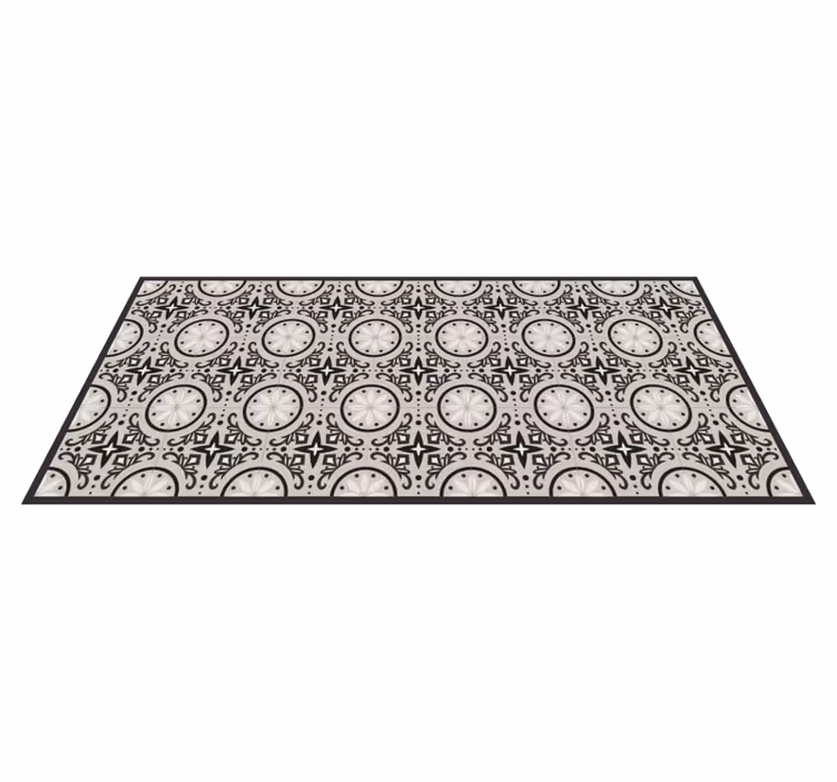 Tapete vinílico quarto design geométrico ornamentado - TenStickers