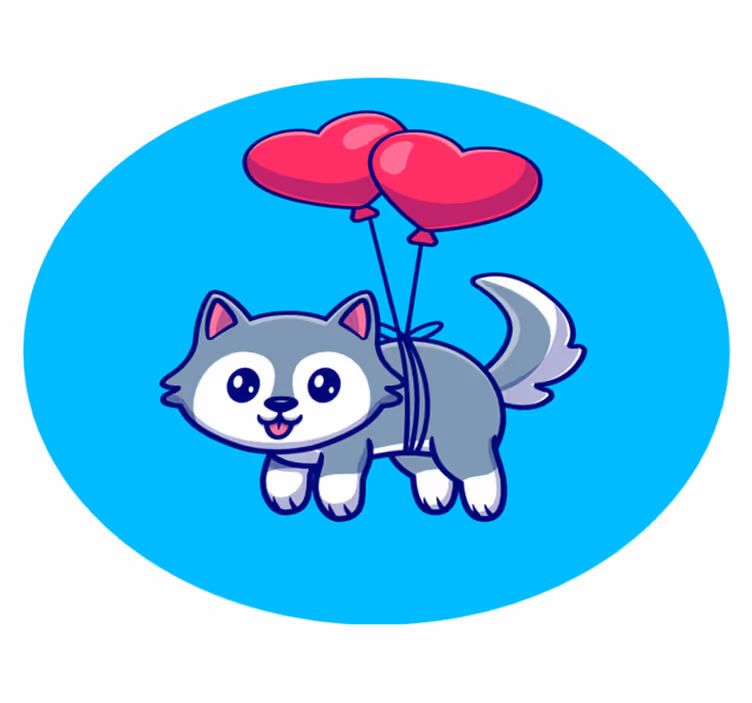 tapete de vinil juvenil fofo animal - TenStickers