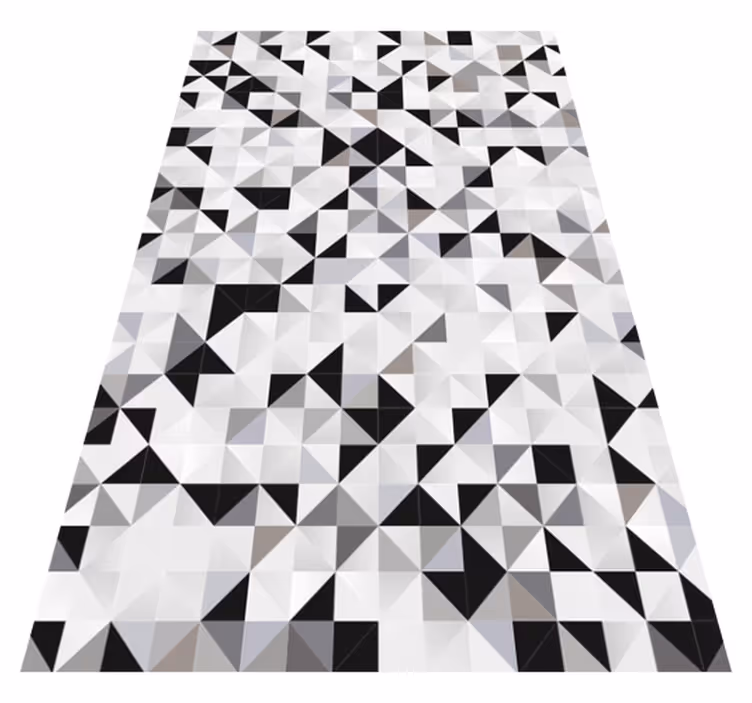 Tapete vinílico geométricas padrão de contraste triangular - TenStickers