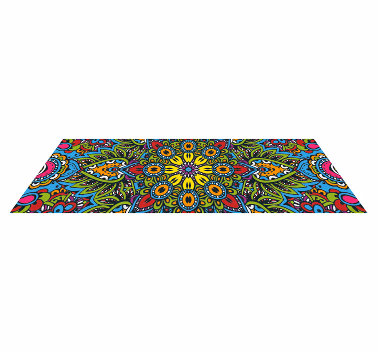 Ladrilhos de mosaico de mosaico de mandala multicolor - TenStickers