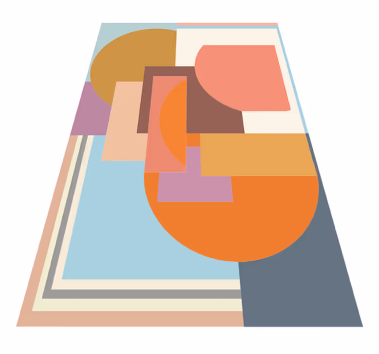 Tapete vinílico geométricas formas marcantes - TenStickers