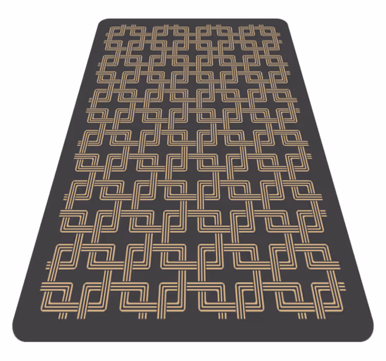 Tapete vinílico mosaico padrões de linhas elegantes - TenStickers