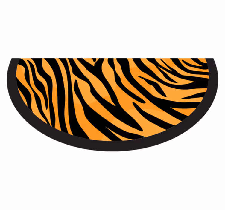 Tapete vinílico estampa de animal design de listras de tigre - TenStickers