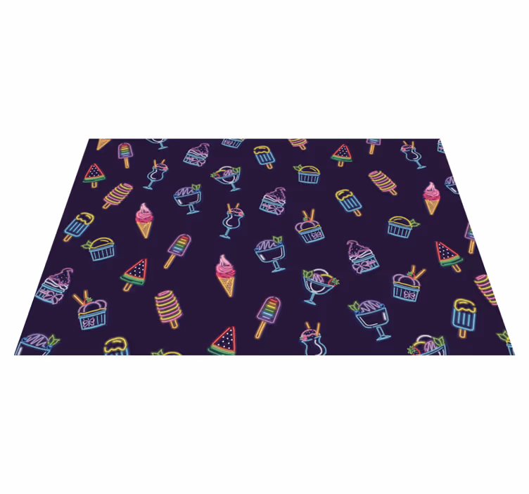 Tapete em vinil infantil doces neon - TenStickers