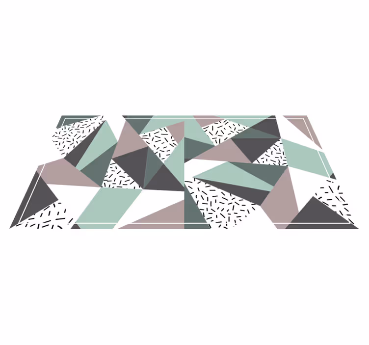 Triângulos de textura nórdica tapetes geométricos - TenStickers