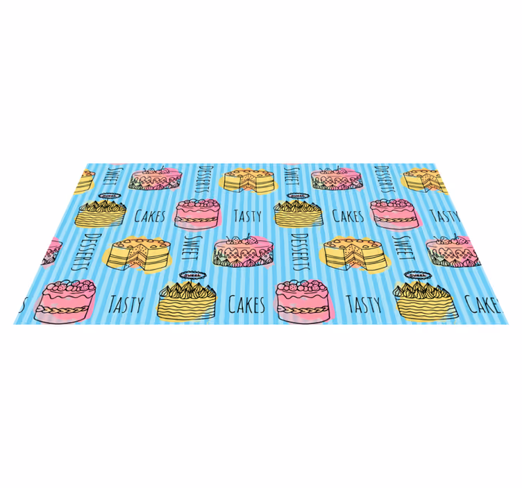 Tapete vinílico cozinha delícias doces - TenStickers