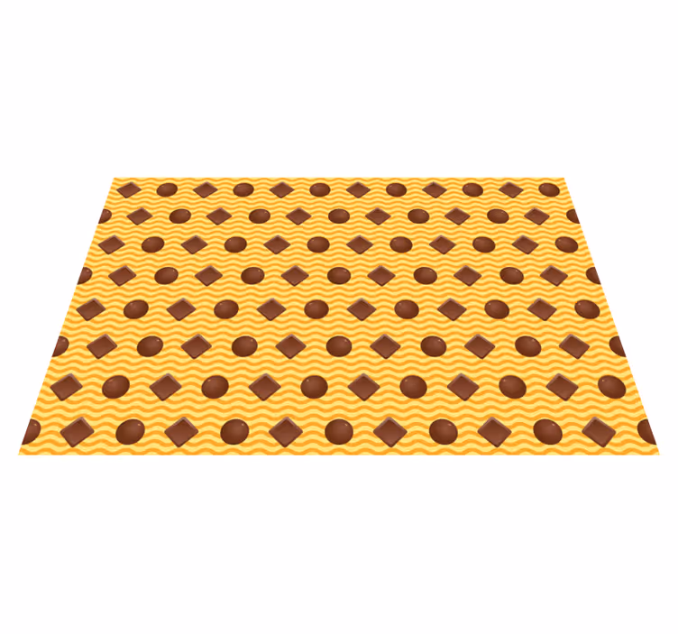 Tapete vinílico cozinha padrão de chocolate - TenStickers