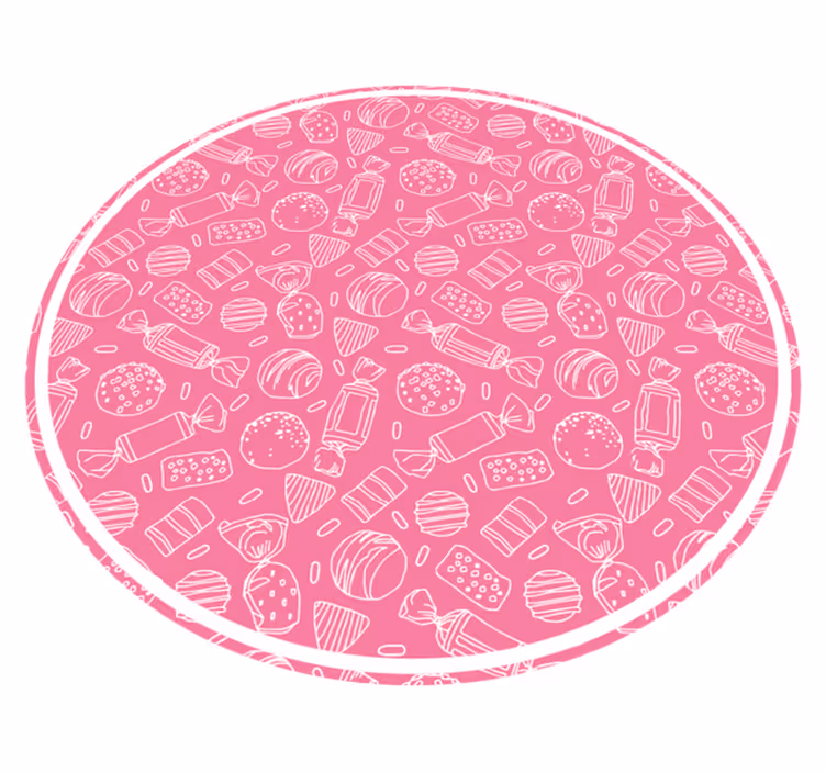Tapete em vinil infantil padrão rosa cadny - TenStickers