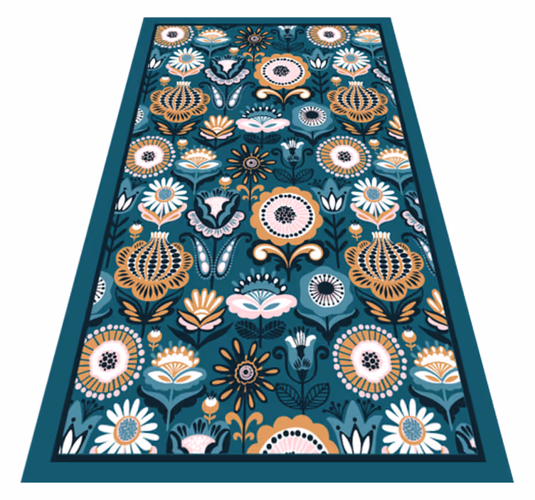 Tapete vinílico quarto padrões de folhas florais - TenStickers