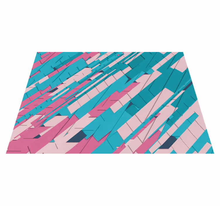 Tapete vinílico geométricas padrão angular abstrato - TenStickers
