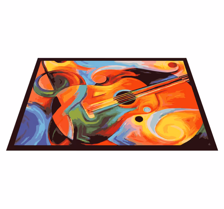 Tapete vinílico quarto sinfonia de cores musicais - TenStickers