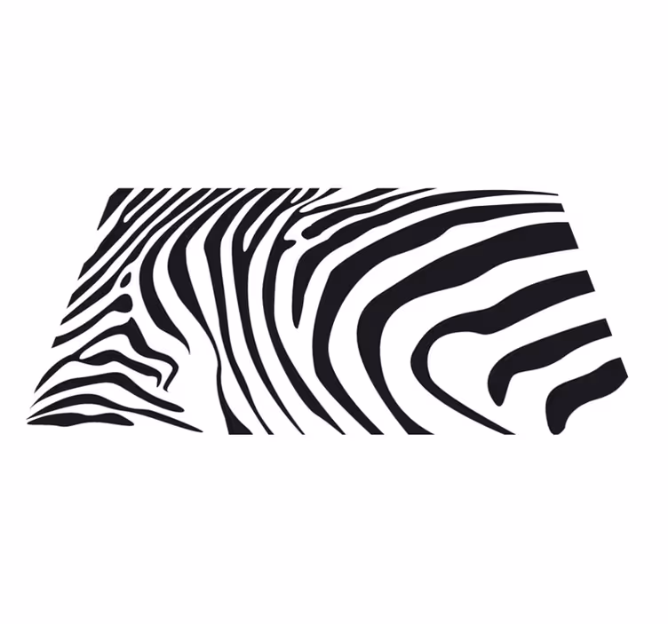 Tapete vinílico estampa de animal linhas de zebra - TenStickers