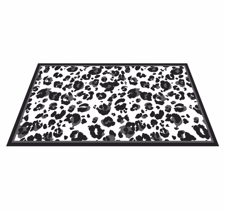 Tapete vinílico estampa de animal padrão de manchas pretas - TenStickers