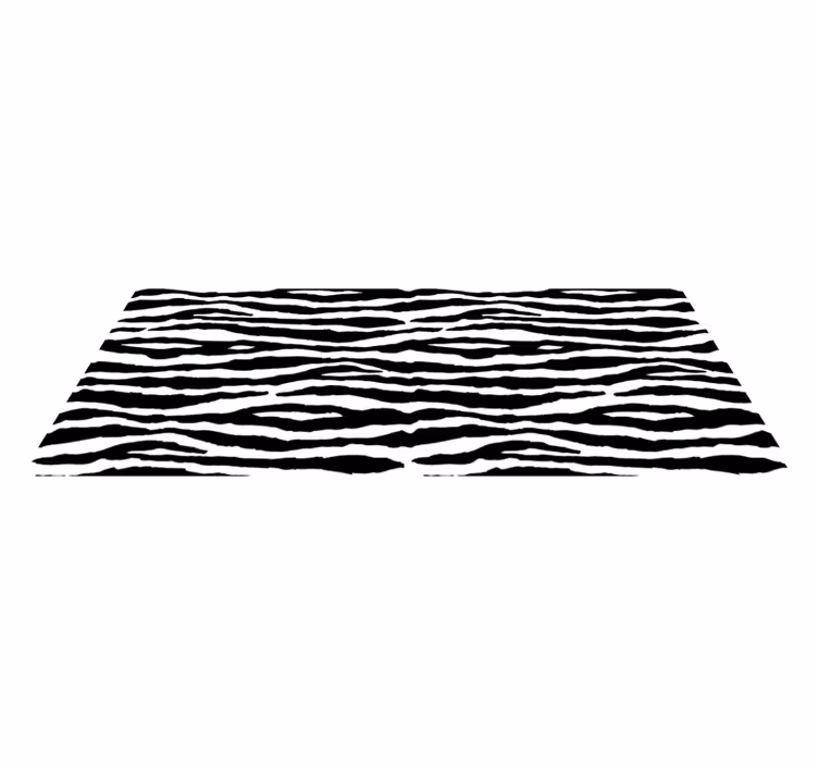 Tapete de vinil com riscas de zebra com estampa animal - TenStickers