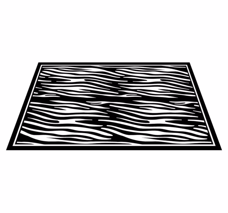 Tapete clássico preto e branco zebra com estampa animal - TenStickers