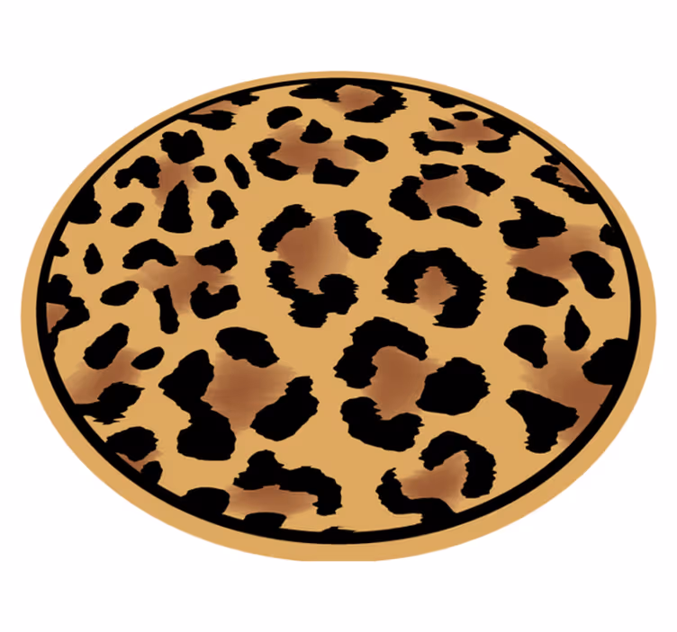 Tapete vinílico estampa de animal padrão leopardinho - TenStickers
