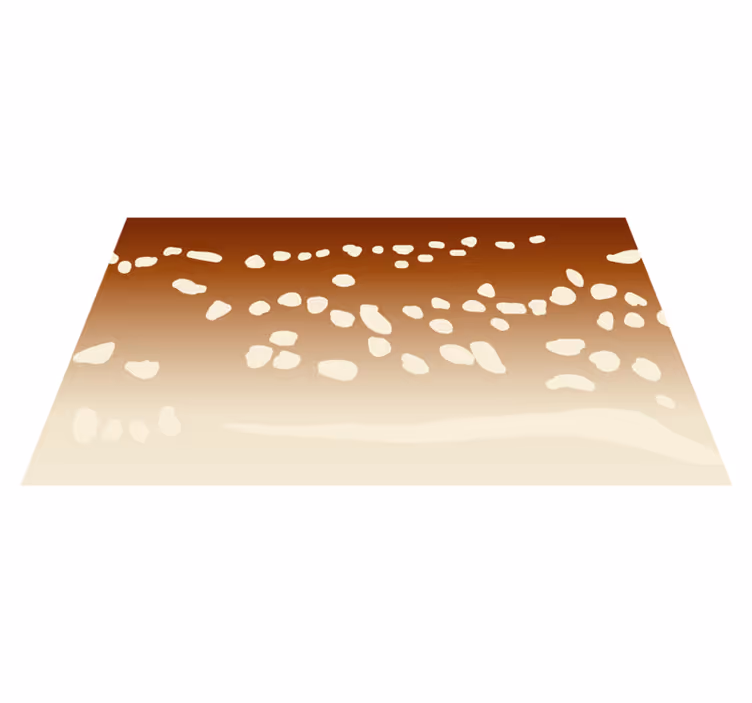 Tapete vinílico de pedras passarela marrom - TenStickers