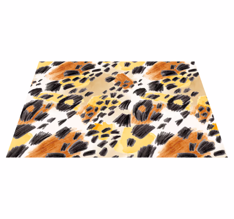 Tapete vinílico estampa de animal padrão elegante - TenStickers
