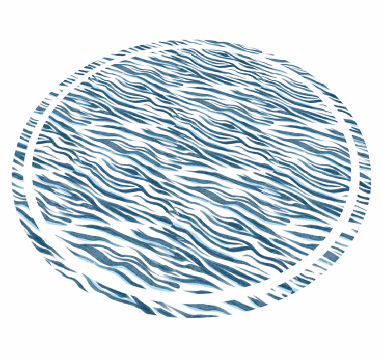 Tapete vinílico estampa de animal onda zebra estilosa - TenStickers