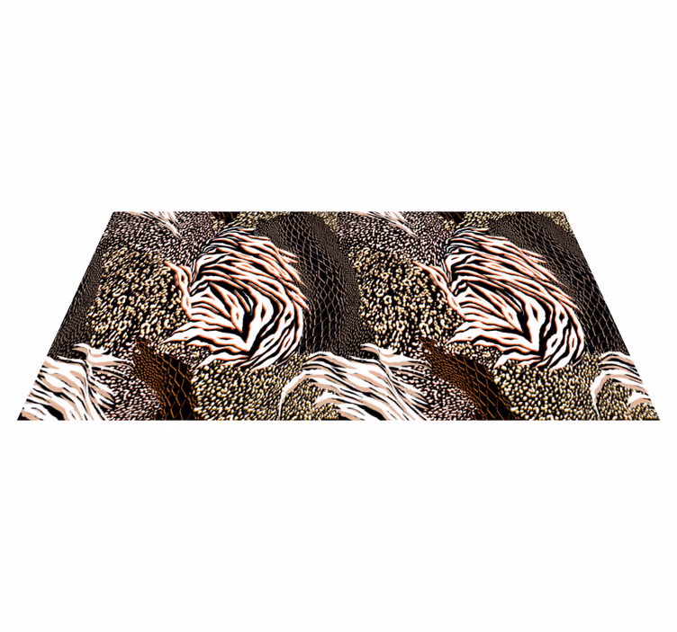 Tapete vinílico estampa de animal padrões de zebra marcantes - TenStickers